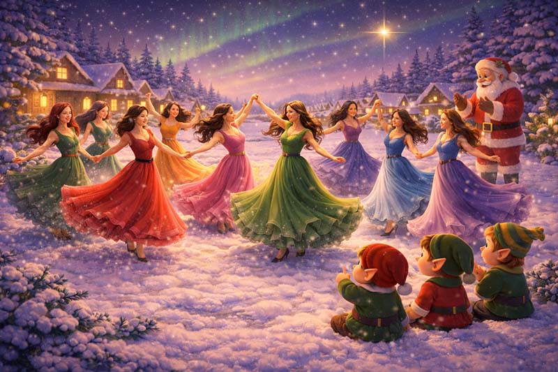 [On the Ninth Day of Christmas: Ladies Dancing]