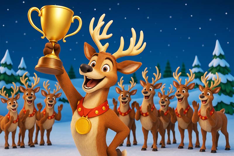 [Reindeer Games: Speed Skating Final Thrills]