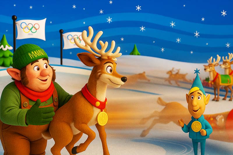 [Reindeer Games: Speed Skating First Round]